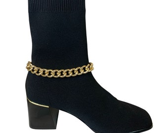 Boot bracelet pair | boot chain | boot accessories | gold chunky chain