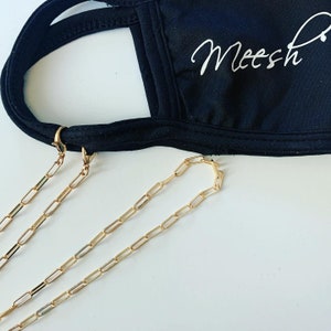 Paperclip mask chain/ mask hanger / mask necklace in gold or silver