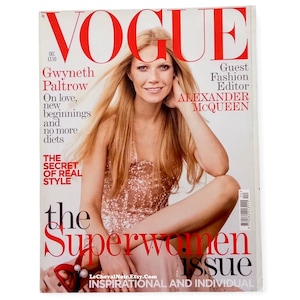 Vogue UK December 2005, “Superwomen” Issue, Guest Fashion Editor Alexander McQueen.