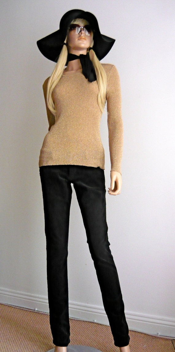 Metallic gold clearance sweater
