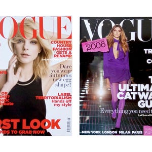 British Vogue August 2006, Jessica Stam Cover, Young London by Mario Testino, plus, The Ultimate Catwalk Guide A/W 2006 Supplement.