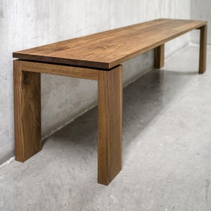 Solid Black Walnut Bench, Entryway Bench, Coffee Table