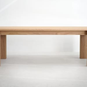 Solid White Oak Bench, Entryway Bench, Coffee Table image 4