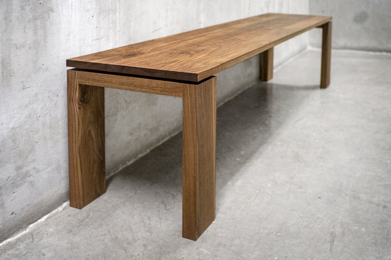 Solid Black Walnut Bench, Entryway Bench, Coffee Table image 6