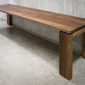 Solid Black Walnut Bench, Entryway Bench, Coffee Table image 5