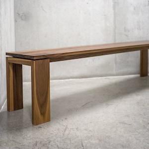 Solid Black Walnut Bench, Entryway Bench, Coffee Table image 4