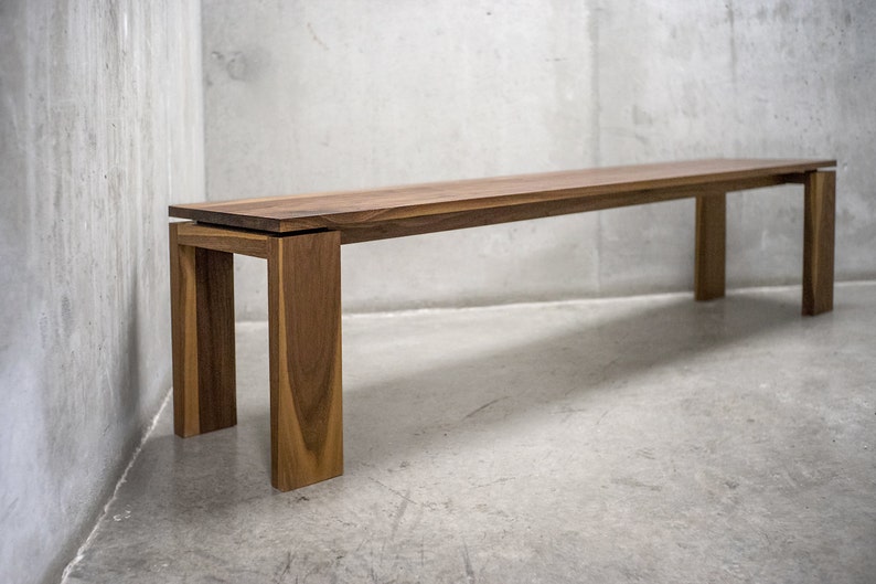 Solid Black Walnut Bench, Entryway Bench, Coffee Table image 4