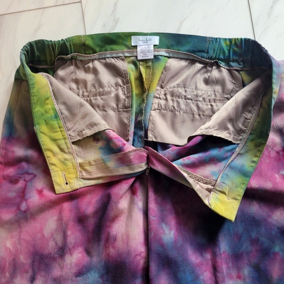 Handmade Tie Dye Dress Slacks Handmade Tie Dye Pants Plus Size Clothes 16W One of a Kind