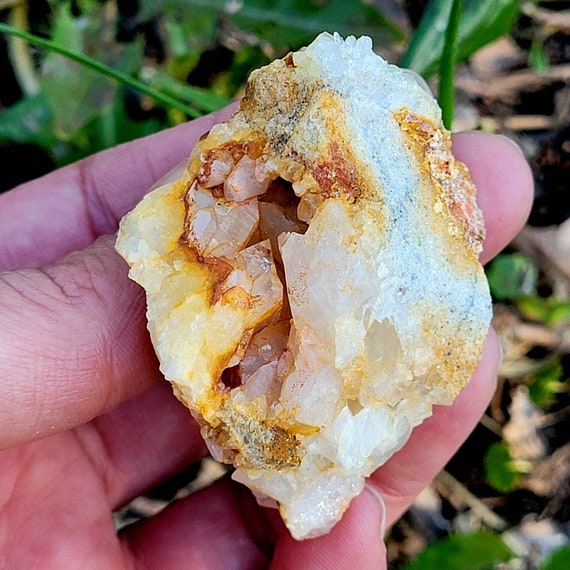 Citrine Quartz Crystal Cluster with in Matrix