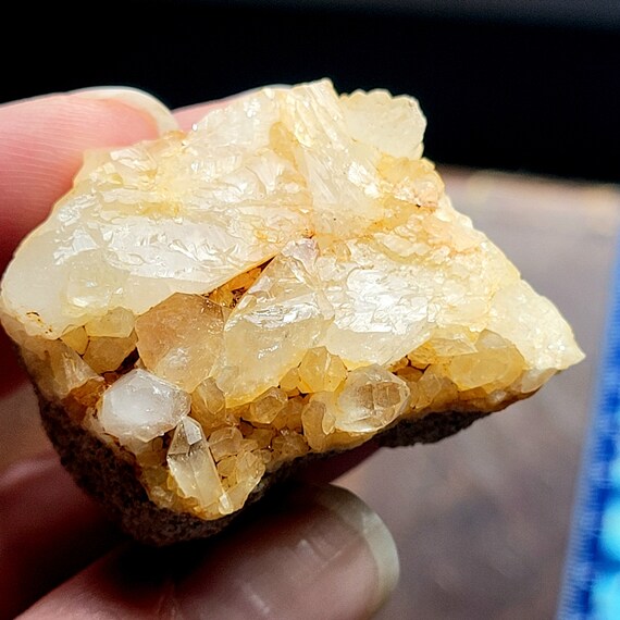 Silver Light Crystal. Untreated Natural Citrine Twin Quartz Cluster Crystal with Isis Goddess Face. Self Healed