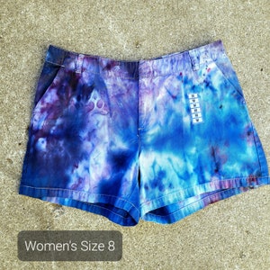 Handmade Tie dye Shorts Size 8 Banana Republic Tie Dyed Shorts One of a Kind