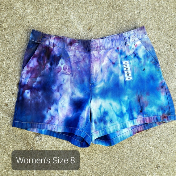 Handmade Tie dye Shorts Size 8 Banana Republic Tie Dyed Shorts One of a Kind