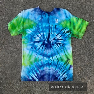 XL Youth Handmade Tie Dye T Shirt One of a Kind