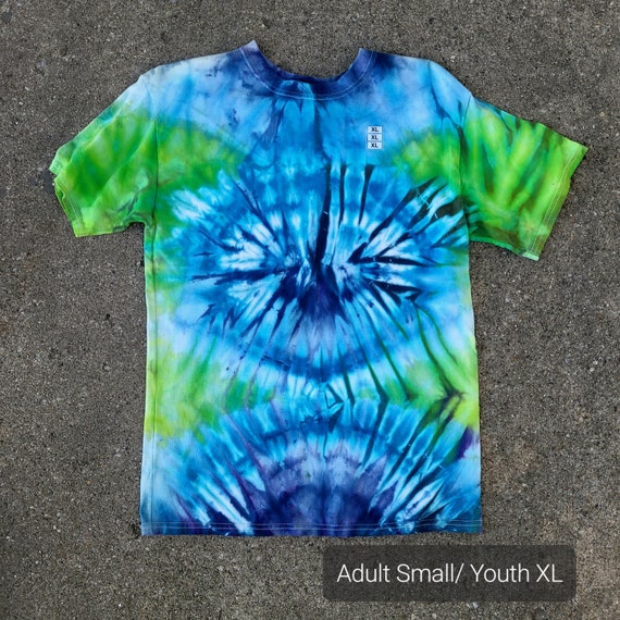 XL Youth Handmade Tie Dye T Shirt One of a Kind