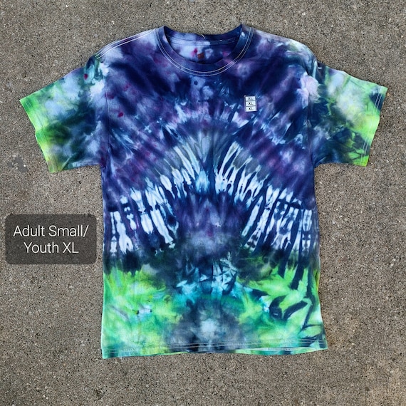 Kids XL Adult Small Handmade Tie Dye Shirt One of a Kind