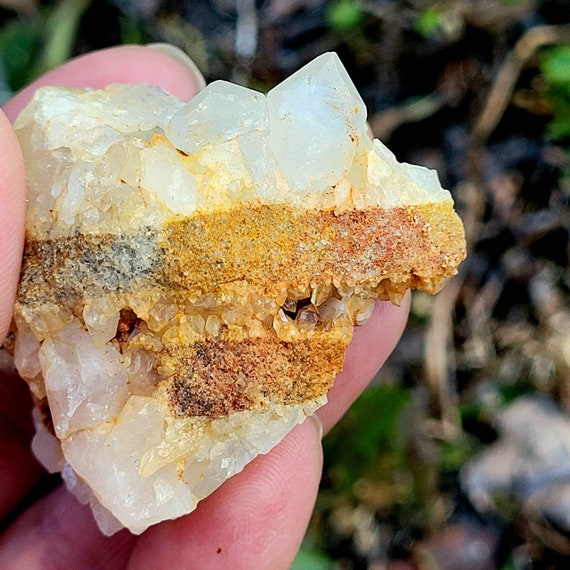 Citrine Quartz Crystal Cluster with in Matrix