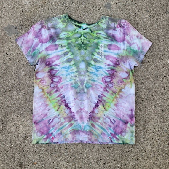 Handmade Tie Dye Shirt Petite Medium T Shirt One of a Kind