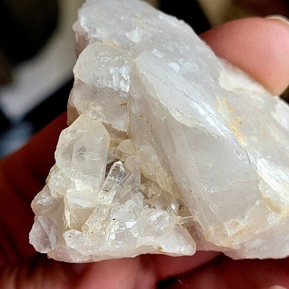 Rainbow Elestial Skeletal Natural Clear Quartz Cluster Citrine Quartz