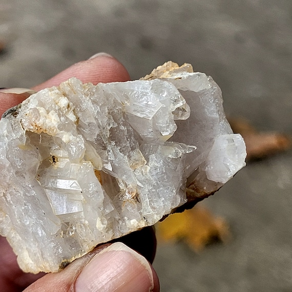 Quartz Crystal Vein Cluster Self Mined Unique Crystal Formation
