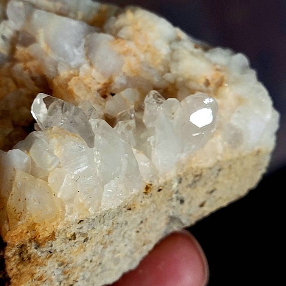 Untreated Citrine Quartz Point Crystal Cluster