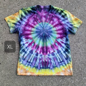 Handmade Tie Dye Shirt XL Tie Dyed Shirt One of a Kind