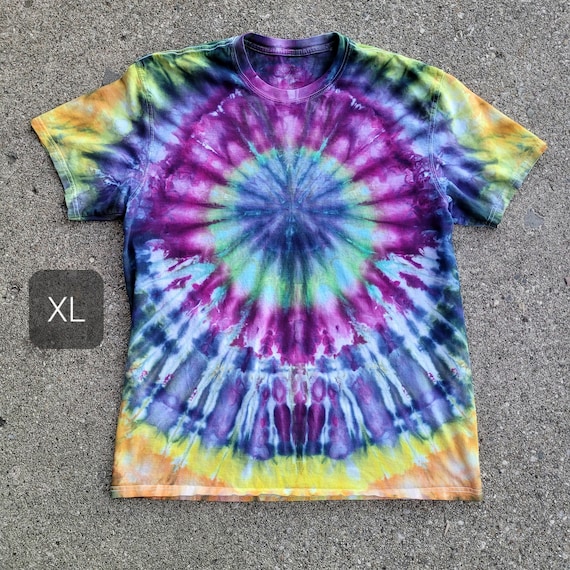 Handmade Tie Dye Shirt XL Tie Dyed Shirt One of a Kind
