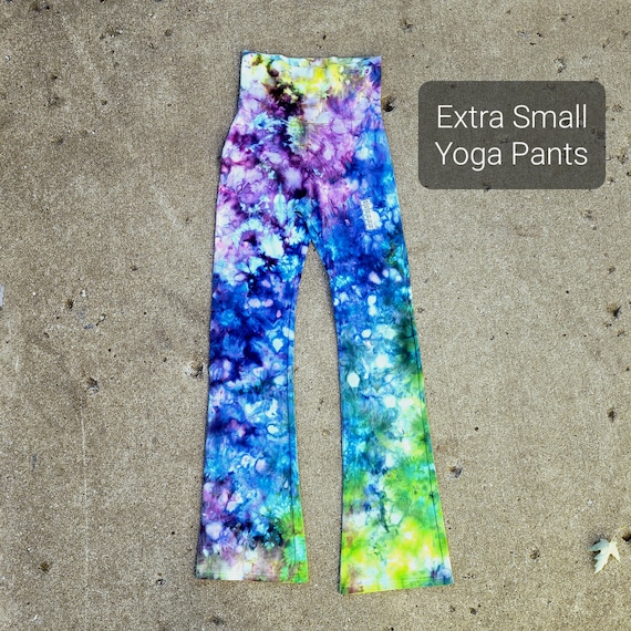 Handmade Tie Dye Yoga Pants XS Extra Small One of a Kind