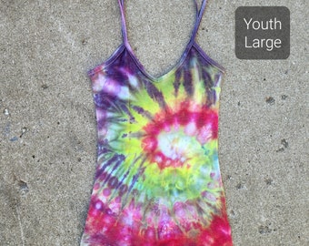 Handmade Medium Large Tie Dye Tank Top One of a Kind