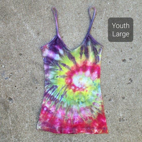 Handmade Medium Large Tie Dye Tank Top One of a Kind