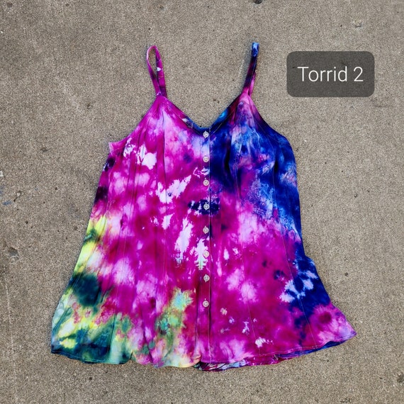Handmade Tie Dye Tank Top 2XL Size 18/20