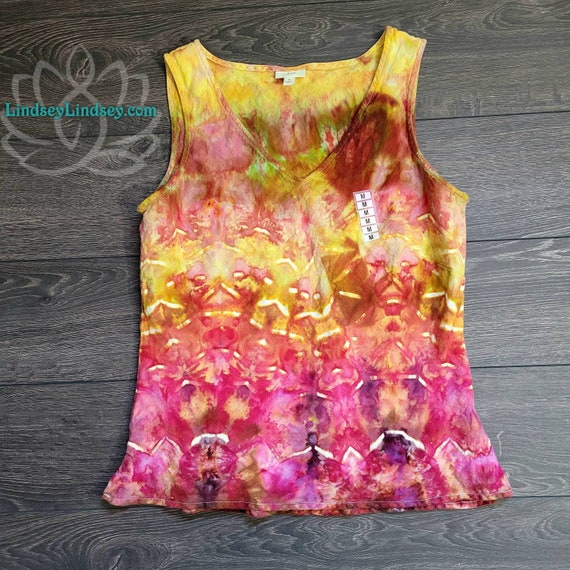 Handmade Tie Dye Tank Top Medium One of a Kind
