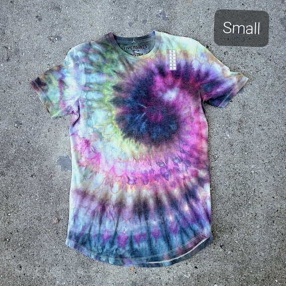 Handmade Tie Dyed Shirt Small Tie Dye Shirt One of a Kind