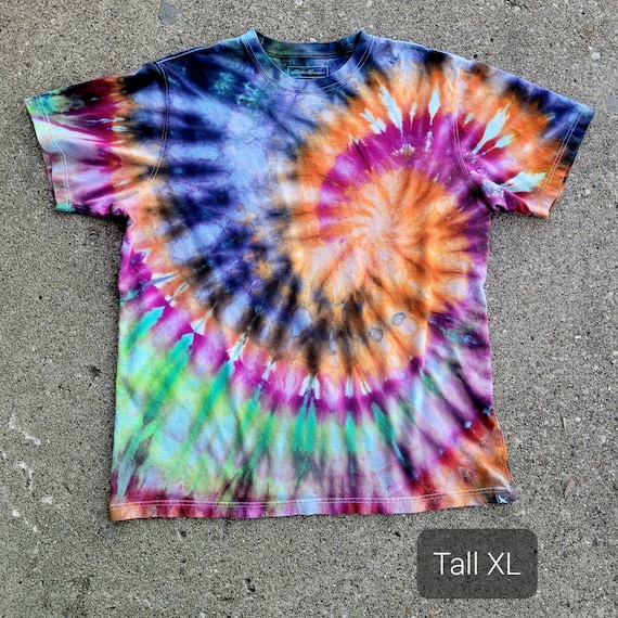 Handmade XLT Tie Dye Shirt Tall XL One of a Kind