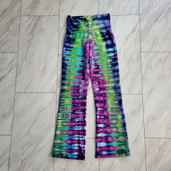 Handmade Tie Dye Yoga Pants Small Tie Dyed Pants One of a Kind