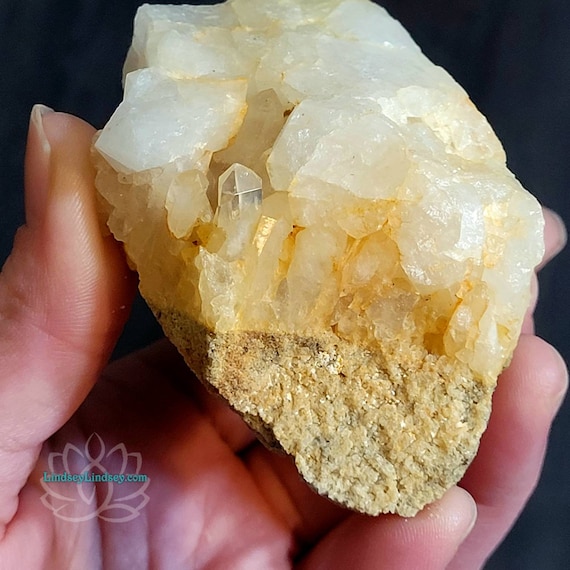 Untreated Citrine Quartz Point Crystal Cluster
