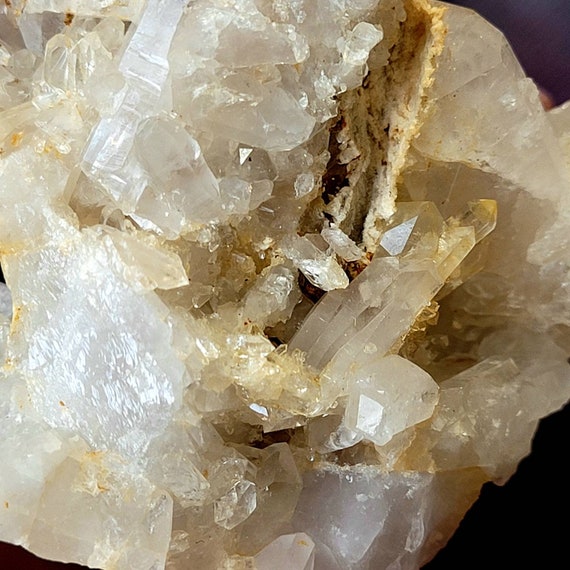 Citrine, Smokey Quartz Crystal Cluster with Matrix