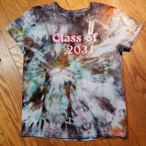 Handmade Tie Dye Class of 2031 Medium Tie Dyed Shirt One of a Kind