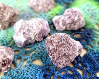 Lepidolite Healing Crystal Glitter Stone Mood Stabilizing