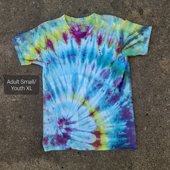 Handmade Tie Dye T Shirt Kids XL Adult Small One of a Kind