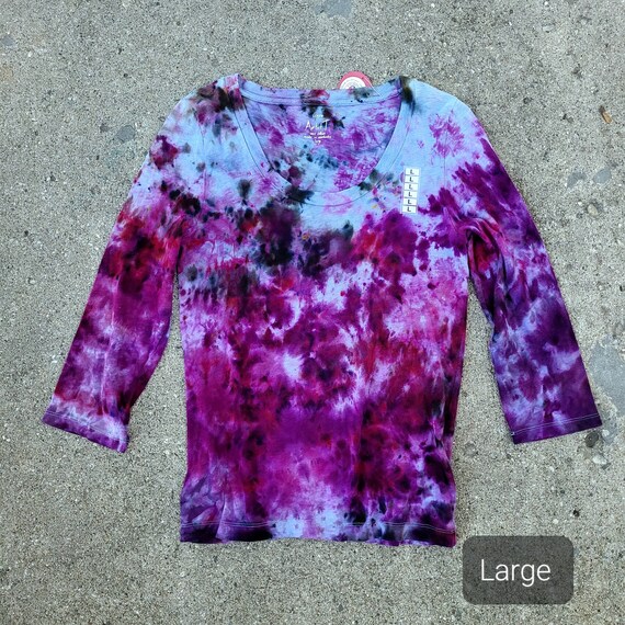 Hansmade Tie Dye Large Long Sleeve Shirt One of a Kind