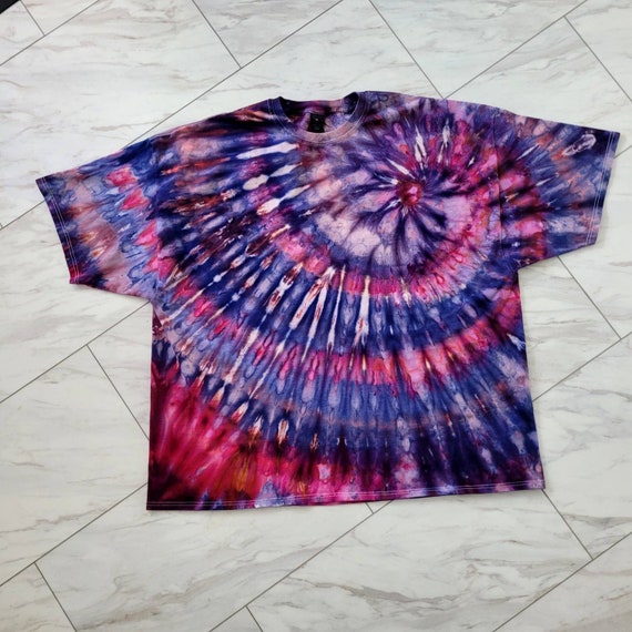 Handmade Tie Dyed Shirt Beefy 5XL Tie Dye T Shirt One of a Kind