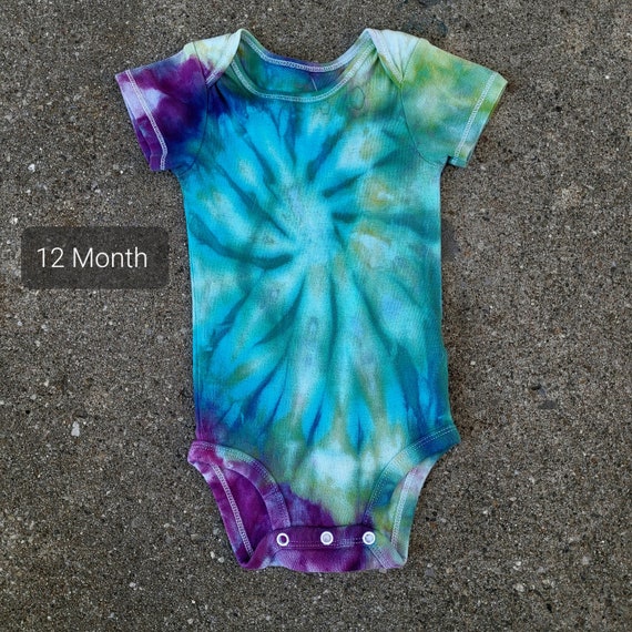 Handmade Tie Dye Baby Carter's 12 Month One of a Kind