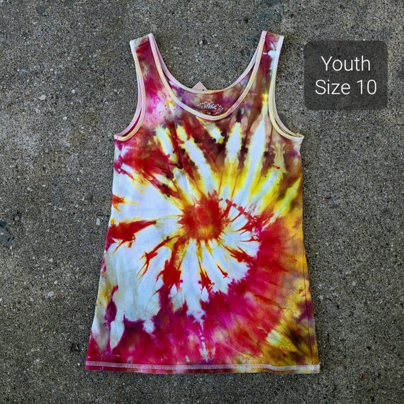Handmade Teen Tie Dye Tank Top One of a Kind