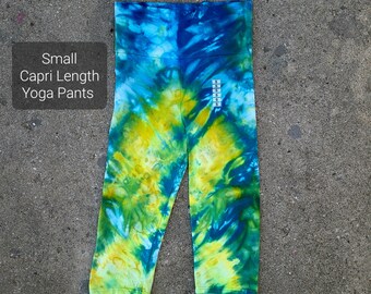 Handmade Tie Dye Yoga Pants Carpi Activewear Small One of a Kind