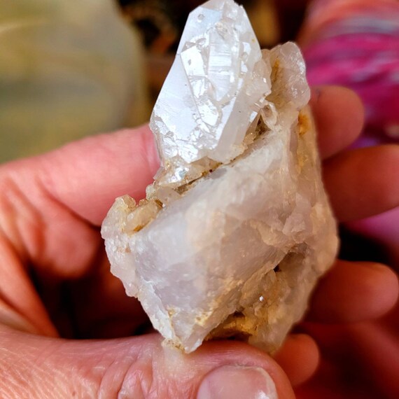 Smokey Quartz Cluster Natural Seers Palm Stone Akashic Record Quartz