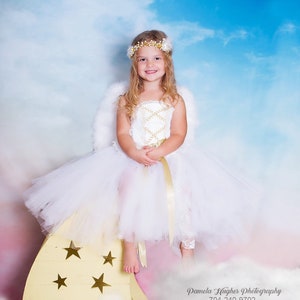 Angel dress girls Angel costume Angel girls outfit Angel tutu dress Angel photo shoot