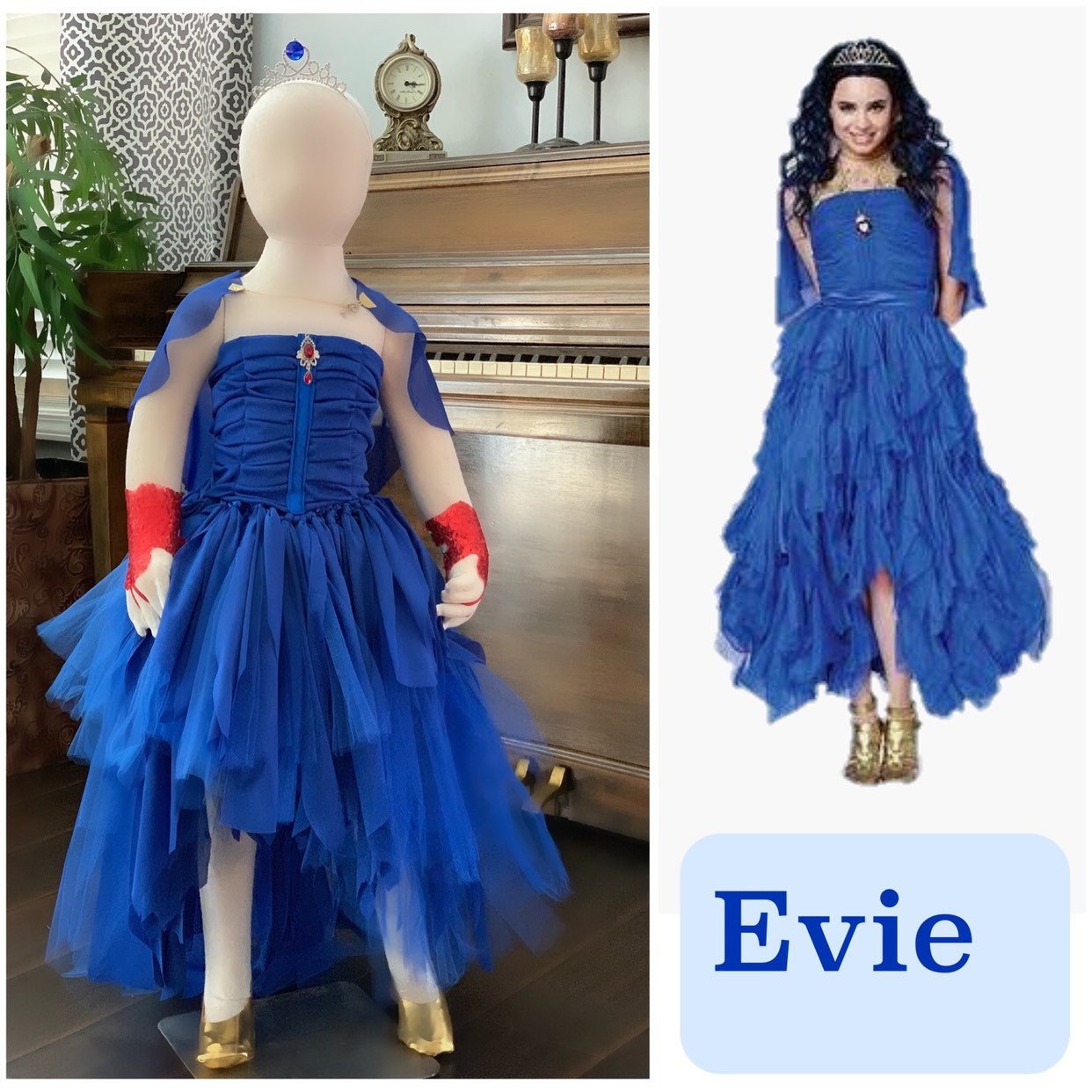 Experto Falsificación Monumento Evie descendientes 2 vestidoS de Evie Vestido de Evie Disfraz - Etsy México
