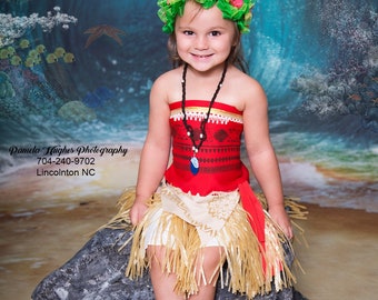 Moana costume, Moana Halloween, Moana princess, Moana birthday, Polynesian Princess, Princess Baby Moana Party Maui Halloween