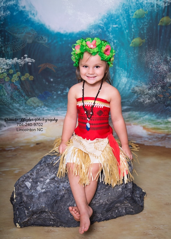 Moana Costume Moana Outfit Moana Disney Baby Moana Dress Etsy