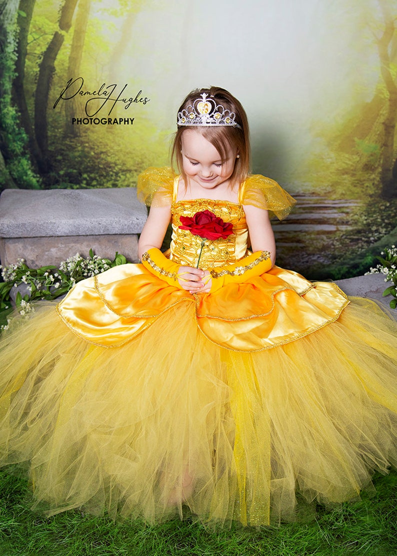 Belle Dress Princess Belle Costume Belle Halloween Disney | Etsy